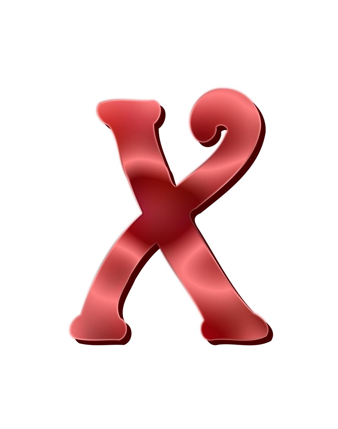 Alphabet 12, letter X png transparent