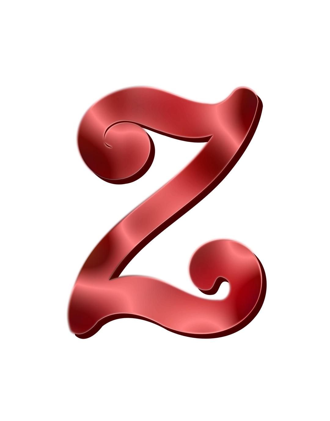 Alphabet 12, letter Z png transparent