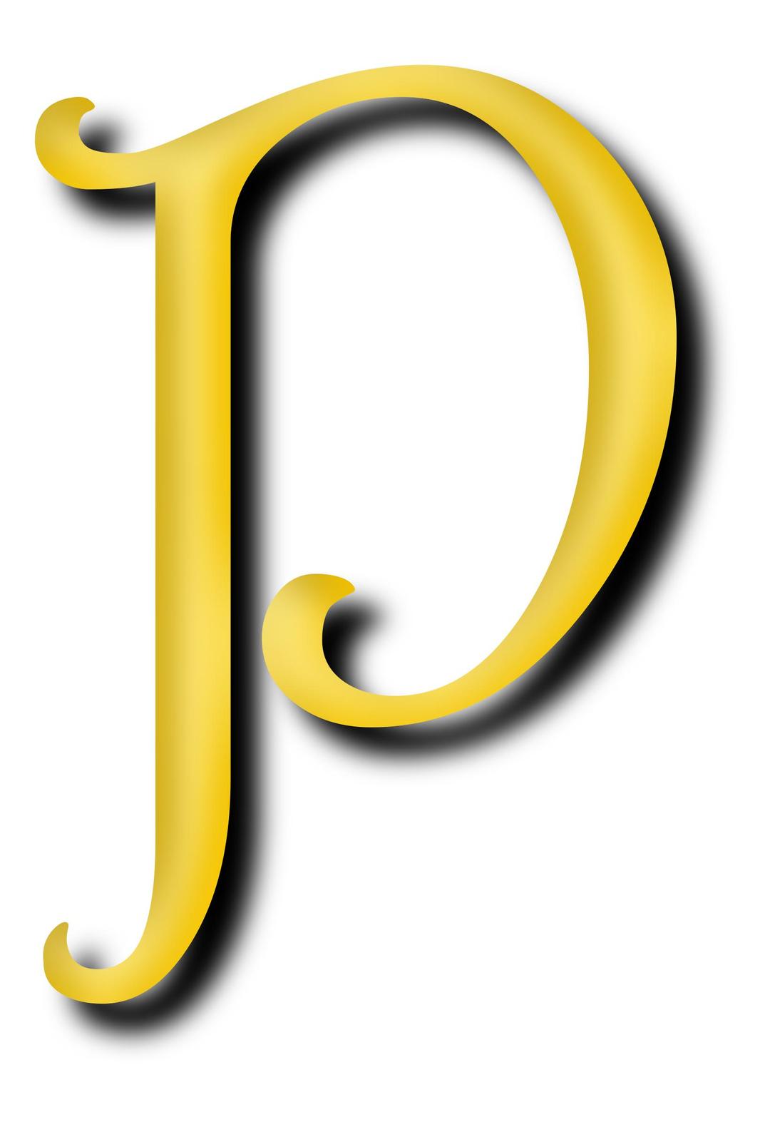 Alphabet 13, letter P png transparent