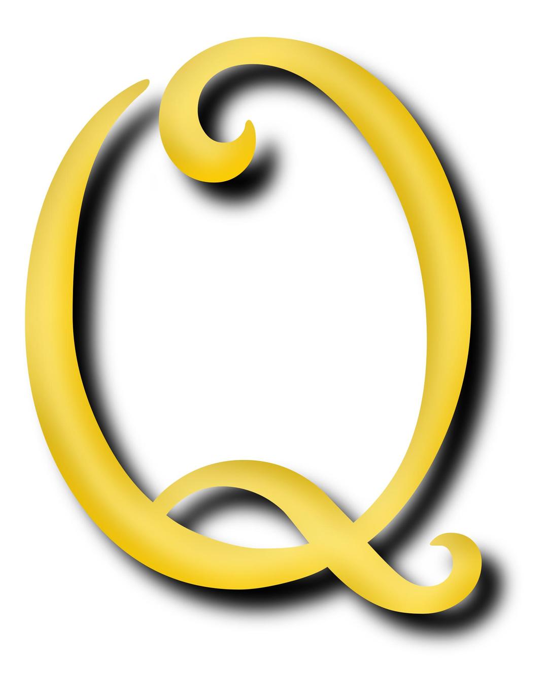 Alphabet 13, letter Q png transparent