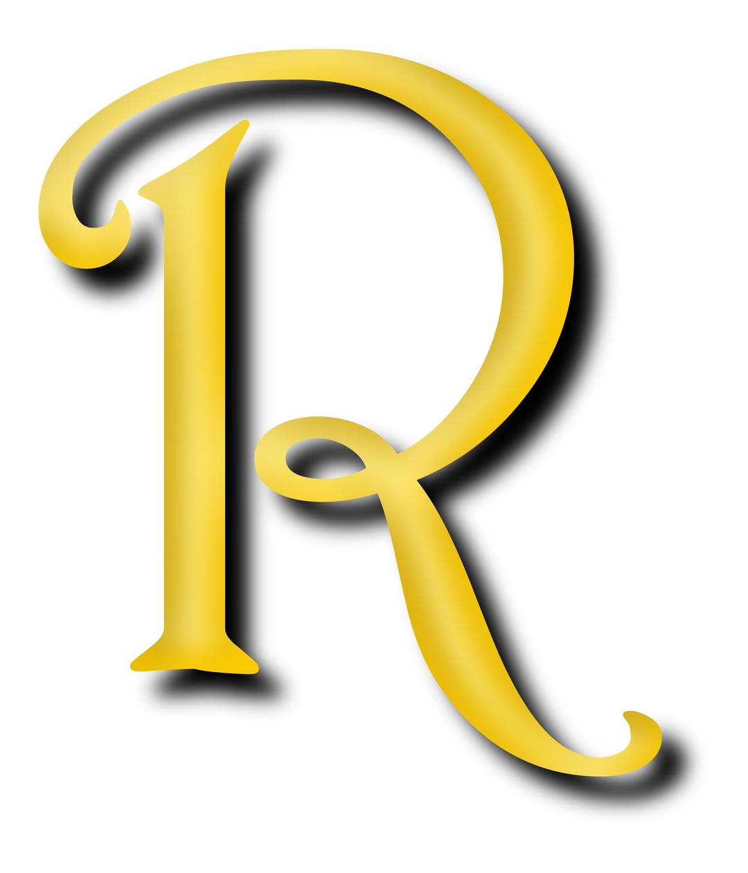 Alphabet 13, letter R png transparent