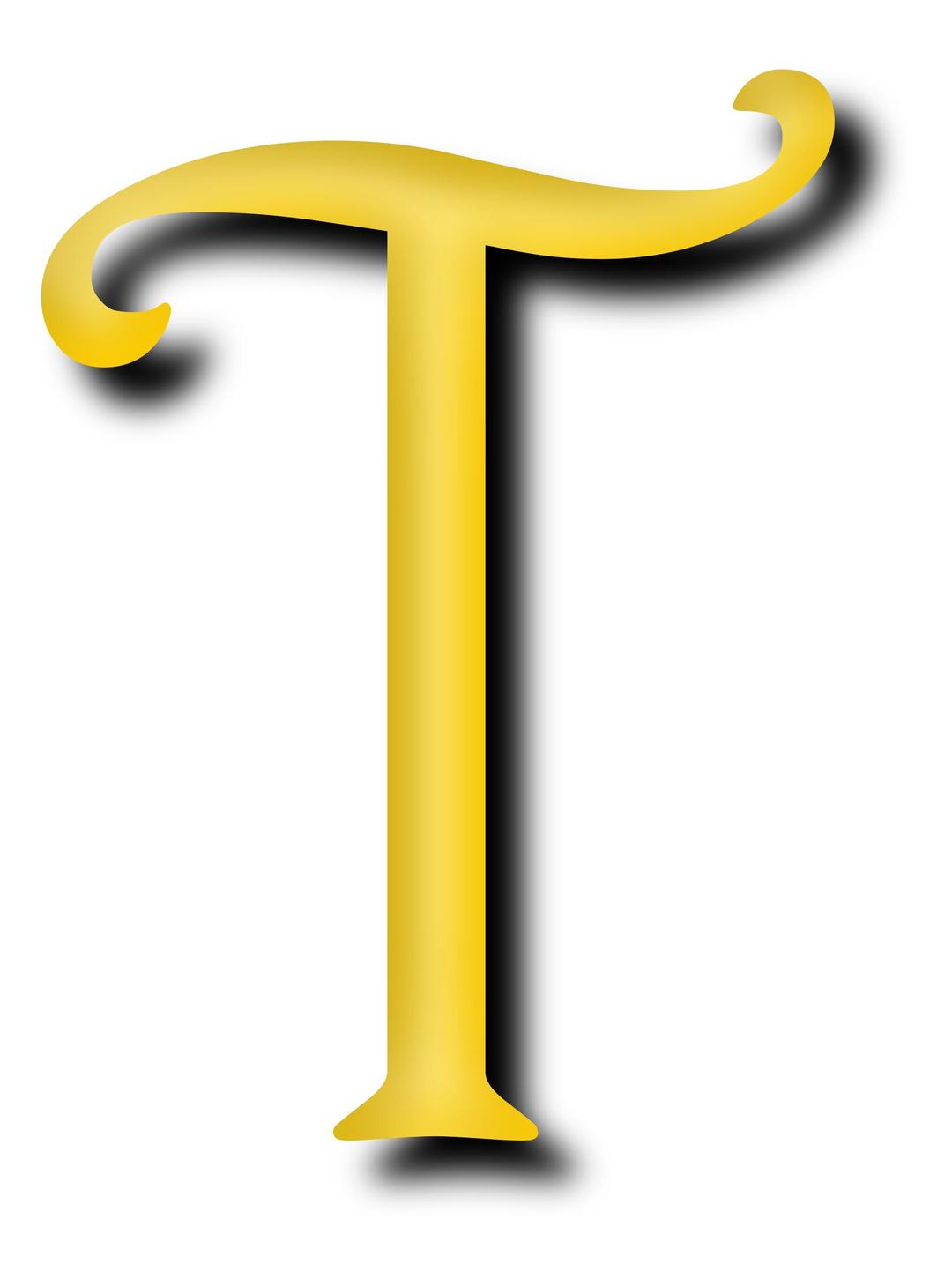 Alphabet 13, letter T png transparent