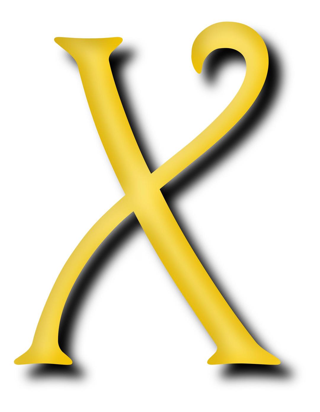 Alphabet 13, letter X png transparent