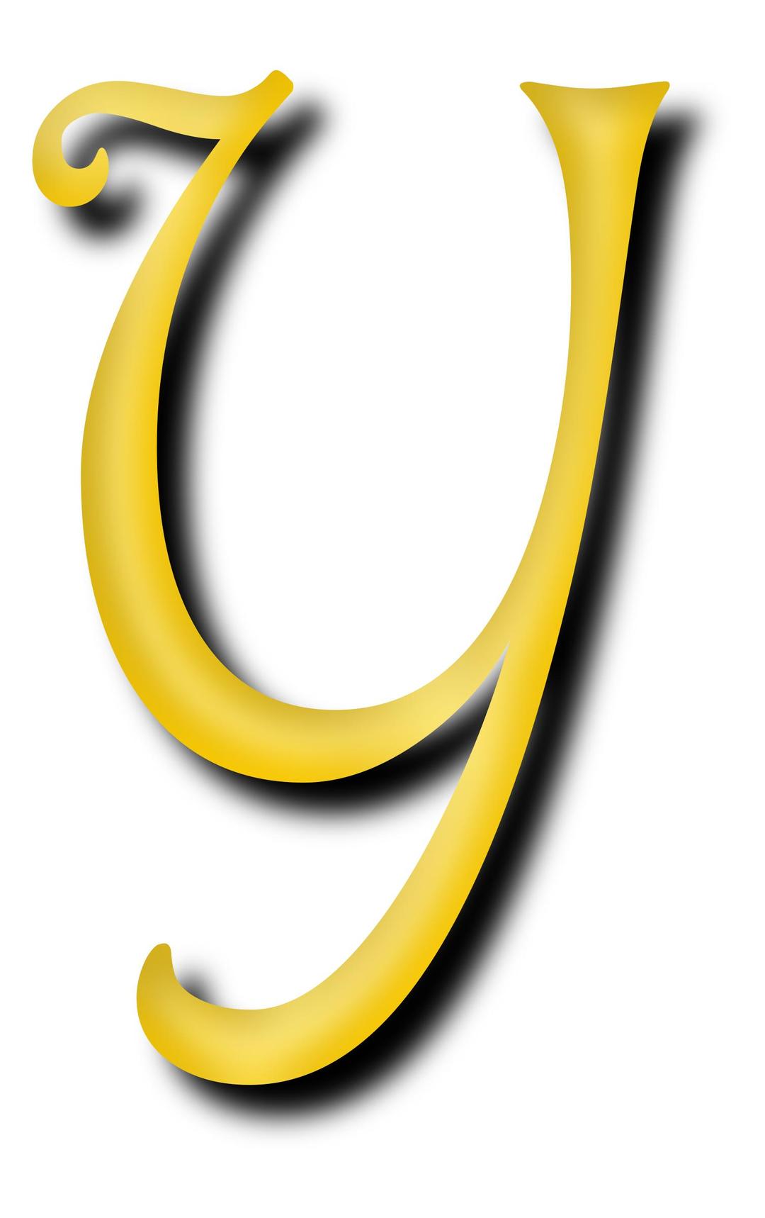 Alphabet 13, letter Y png transparent