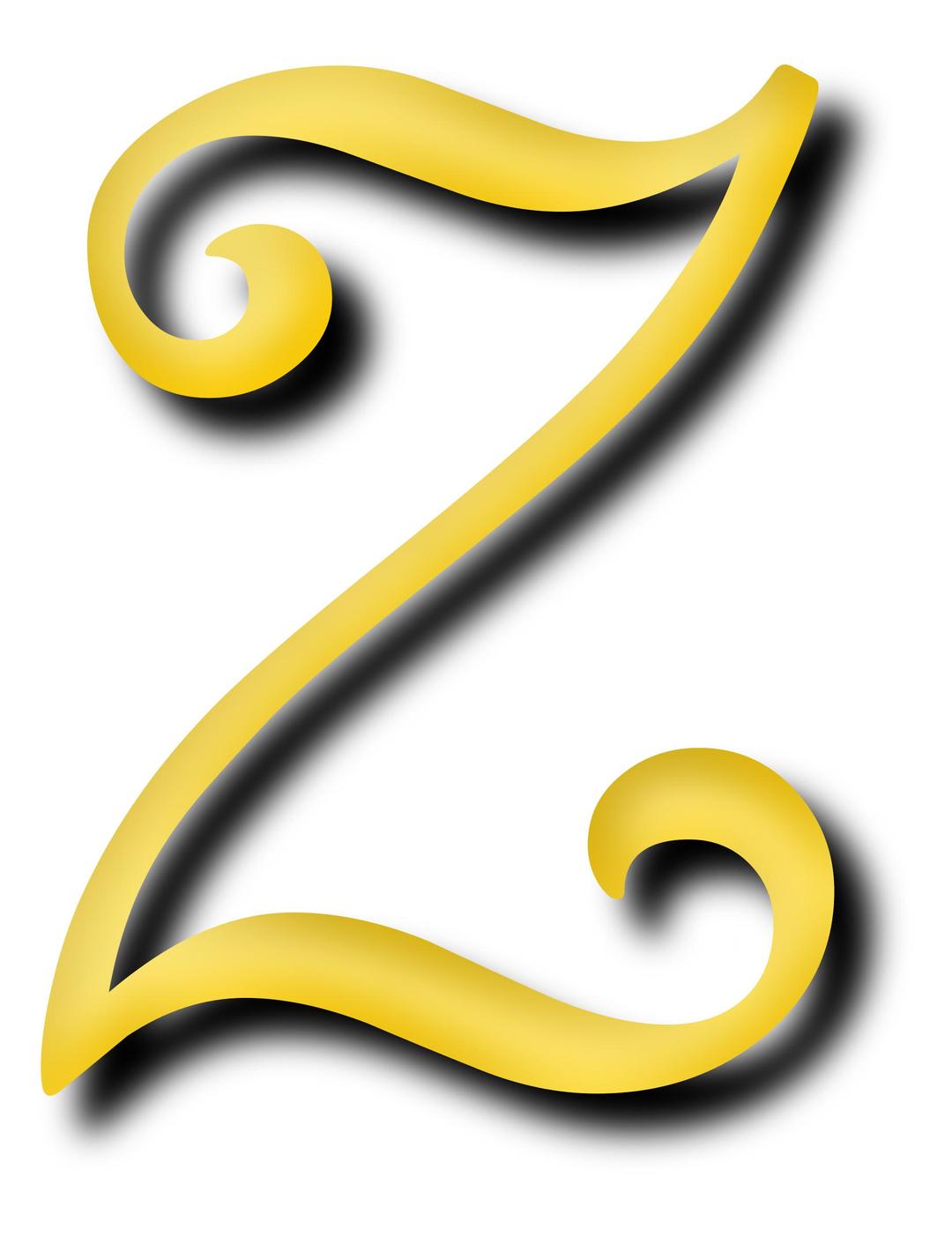 Alphabet 13, letter Z png transparent