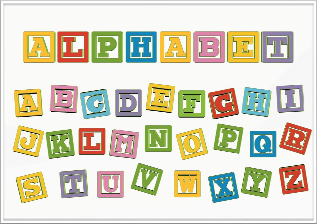 Alphabet Letter Blocks png transparent