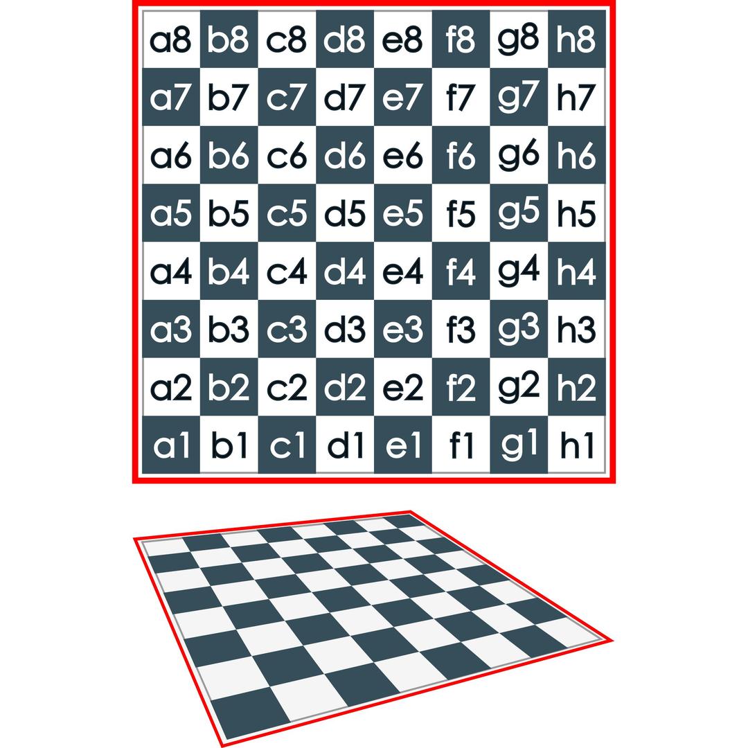 Alphanumeric Squares of Chessboard / Casillas con Letras y Numeros png transparent