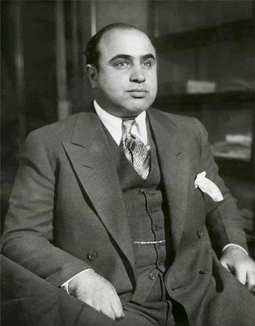 Alphonse Gabriel Capone Portrait (1930) png transparent