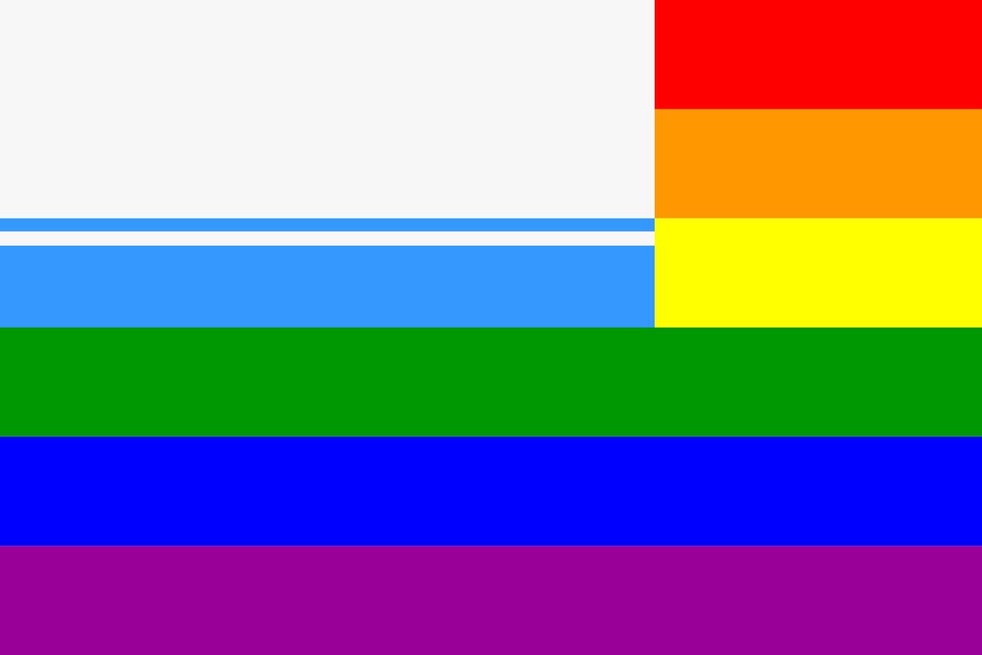 Altai Rainbow Flag png transparent