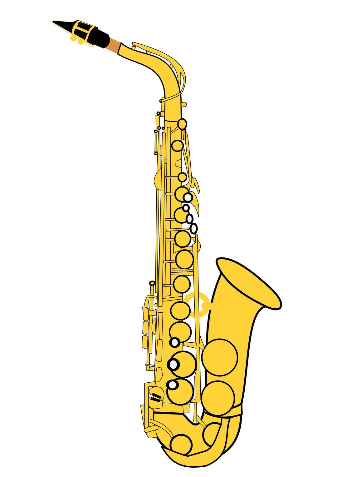 Alto Saxophone png transparent