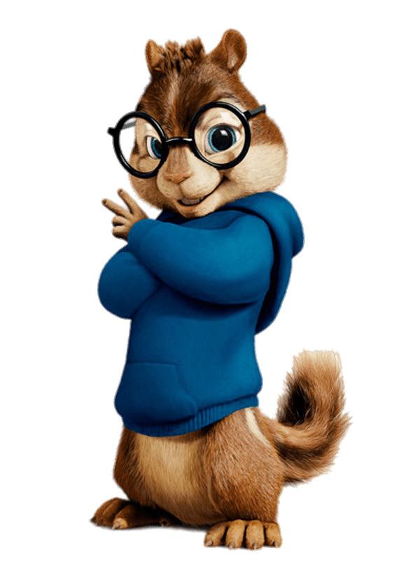 Alvin and the Chipmunks Simon Making Peace Sign png transparent