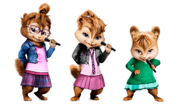 Alvin and the Chipmunks Singing Chipettes png transparent
