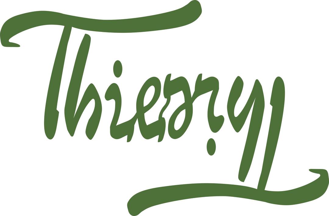 Ambigramme Thierry png transparent