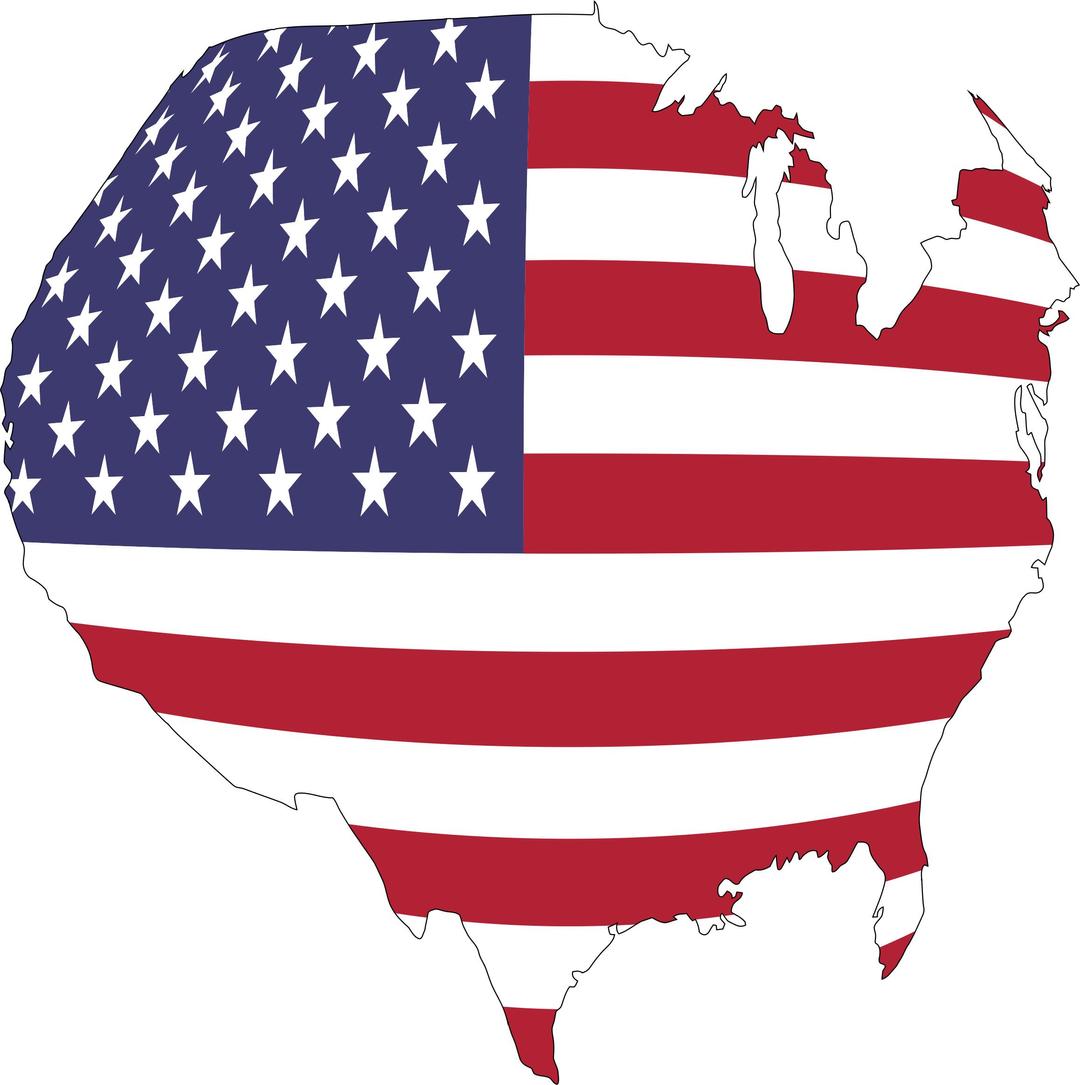 America Flag Map Globe png transparent