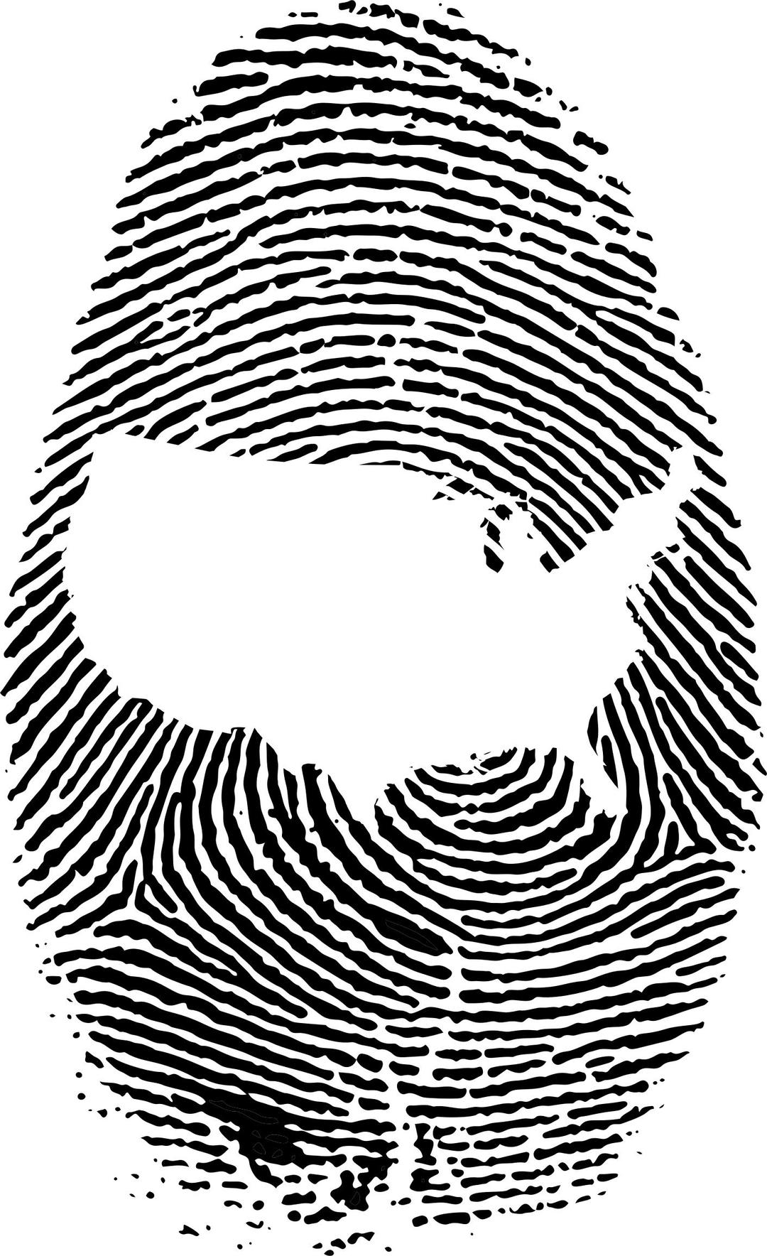 America Map Finger Print png transparent