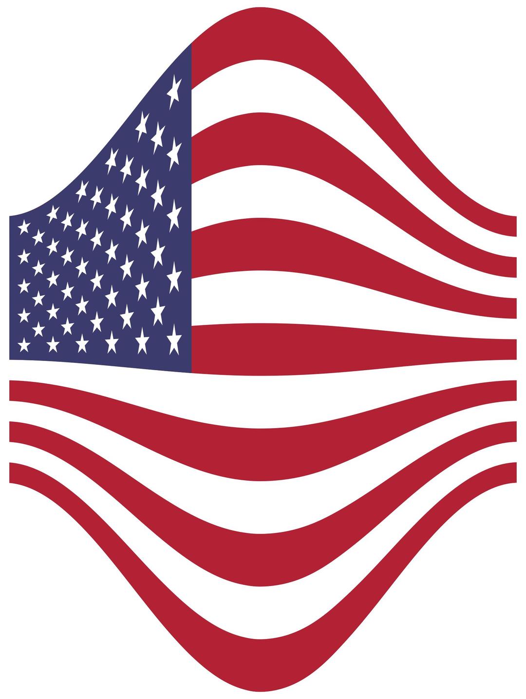 America USA Flag Perspective 3 png transparent