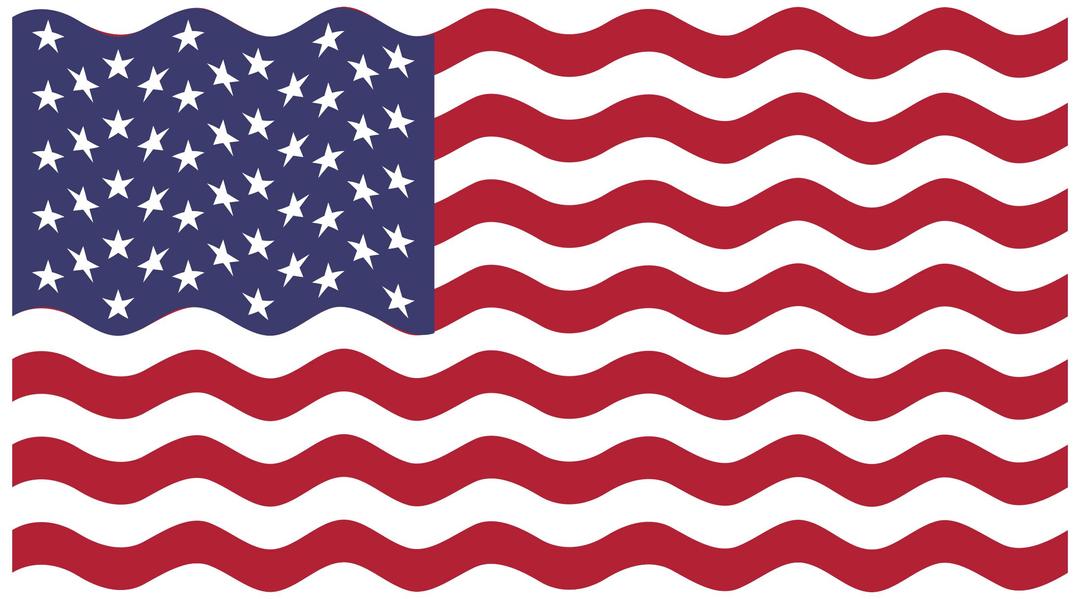 America USA Flag Wavy png transparent