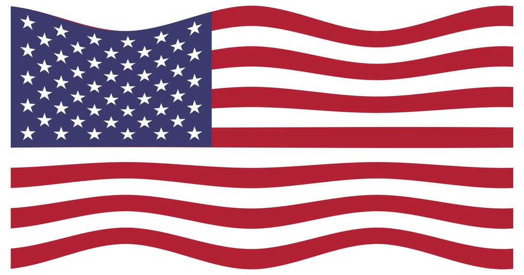 America USA Flag Wavy 2 png transparent