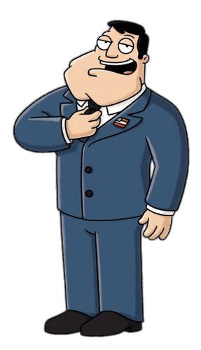 American Dad Character Stan Smith Holding Tie png transparent