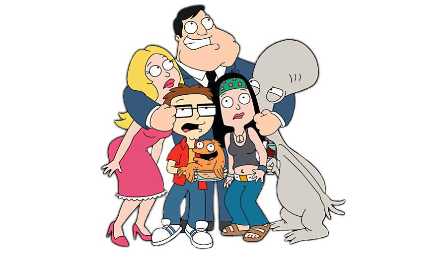 American Dad! Stan Smith Hugging Family png transparent