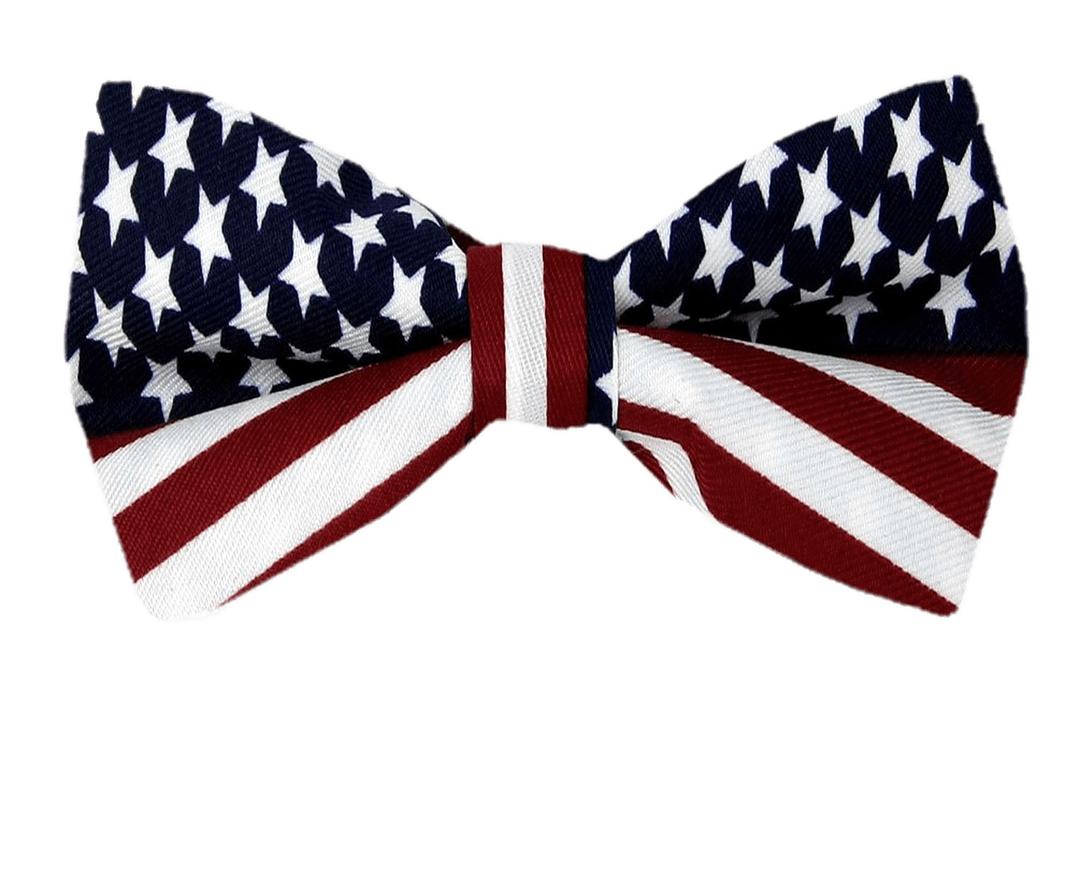 American Flag Bow Tie png transparent