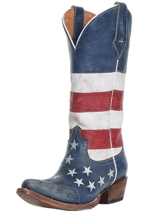 American Flag Women's Cowboy Boot png transparent