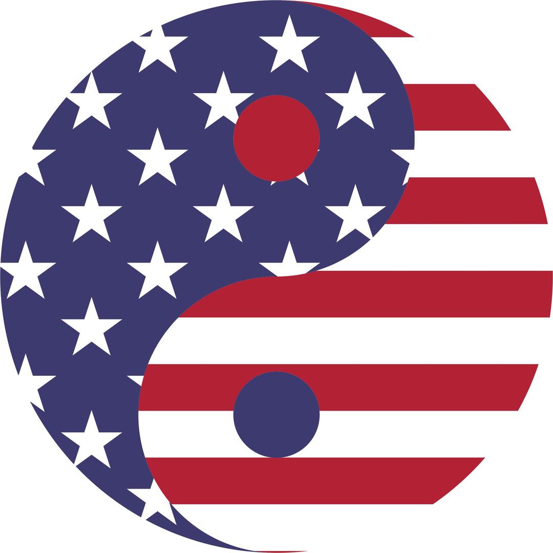 American Flag Yin Yang png transparent