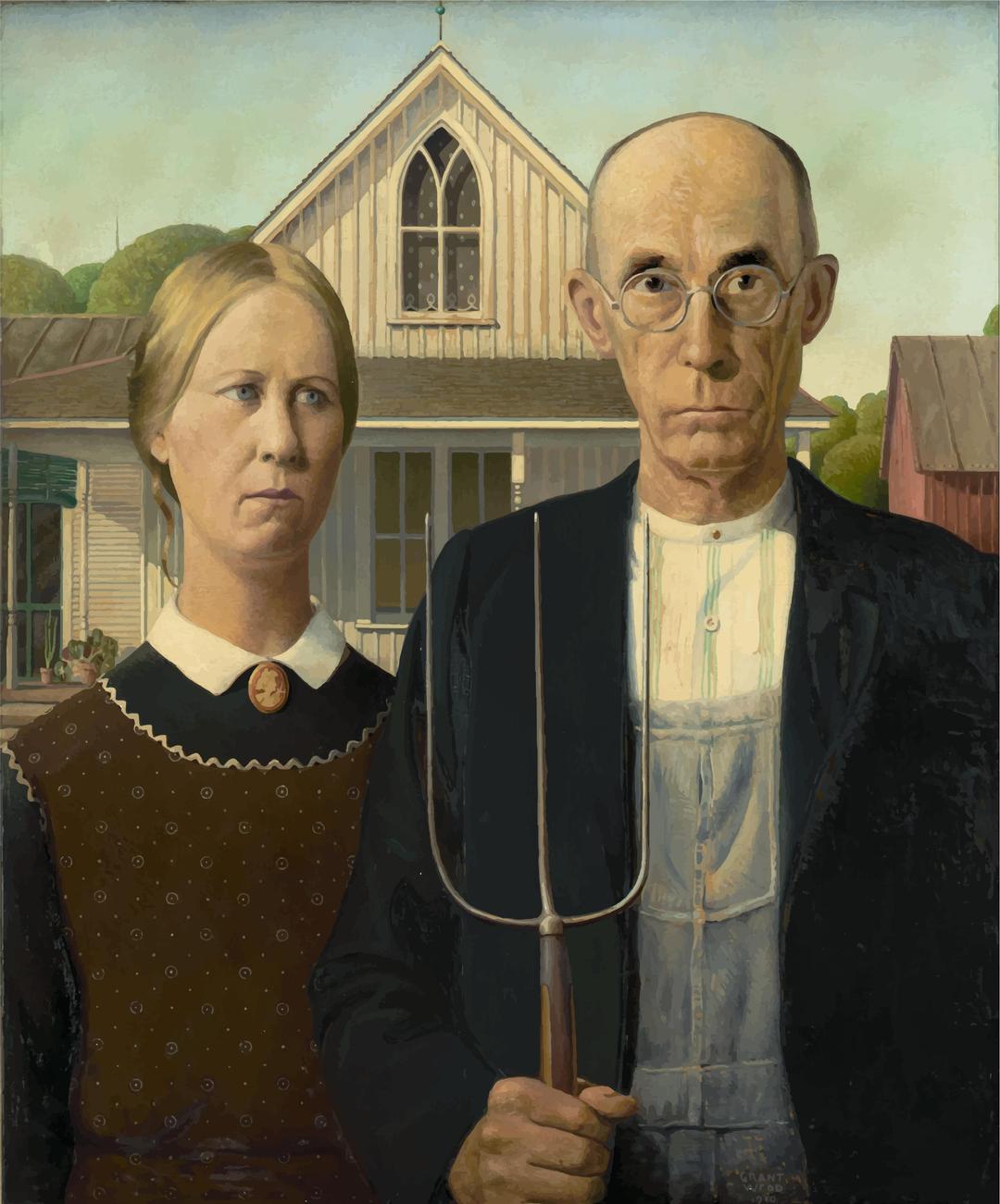 American Gothic png transparent