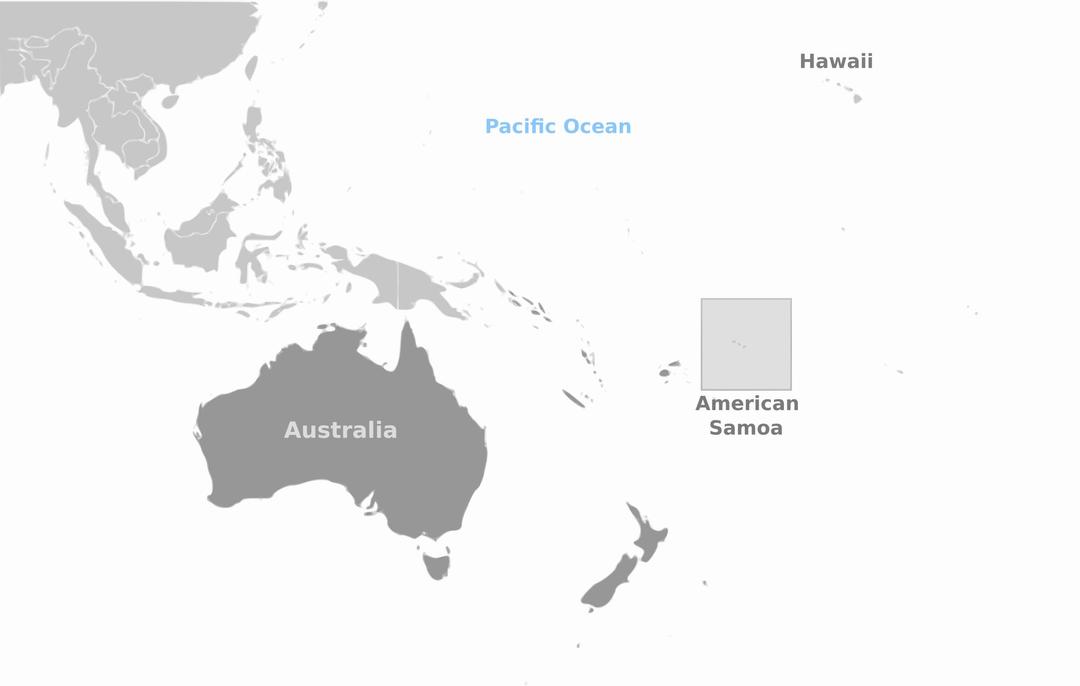 American Samoa location labeled png transparent