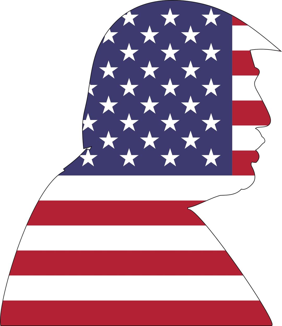 American Trump 2 With Stroke png transparent