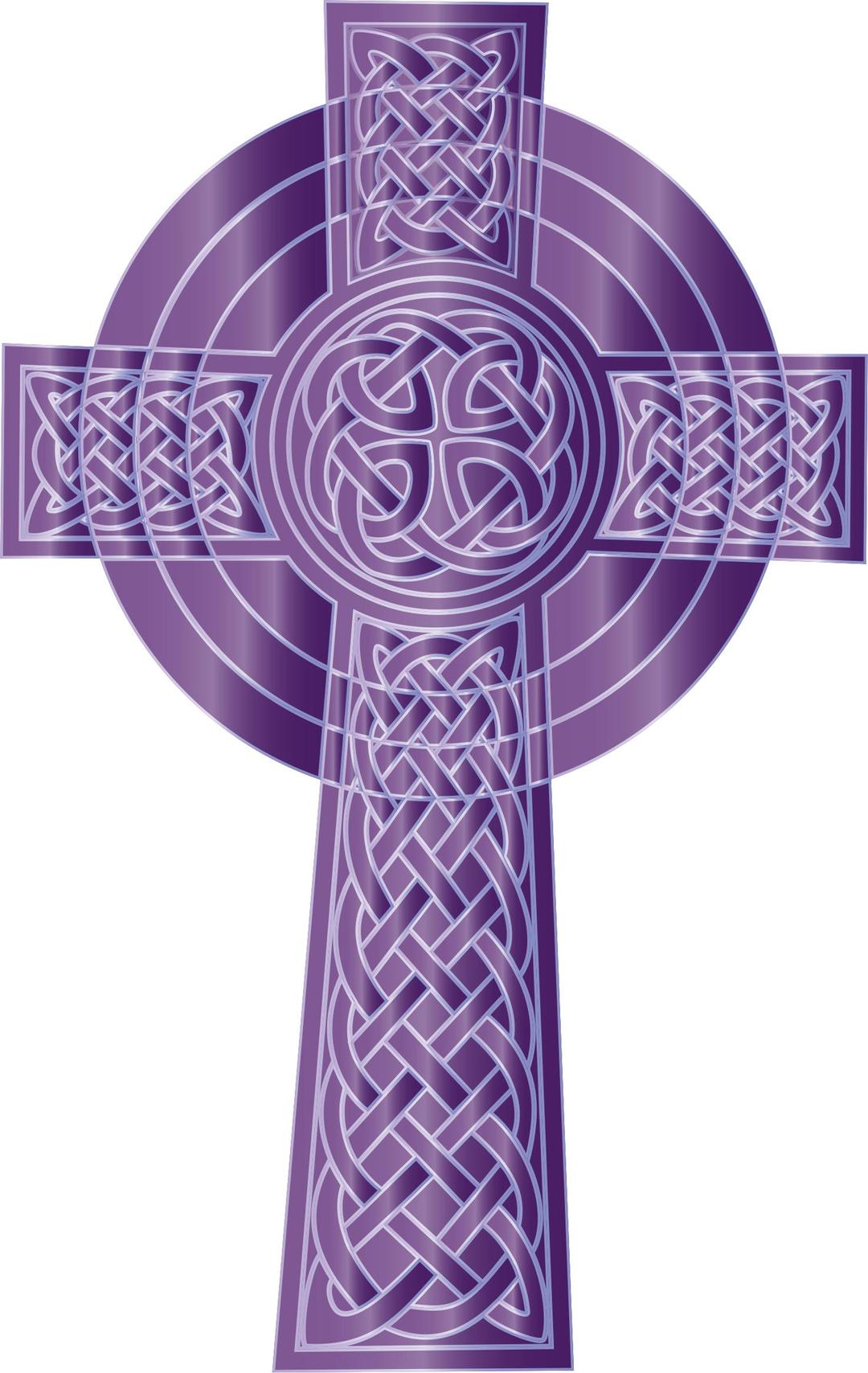 Amethyst Celtic Cross png transparent