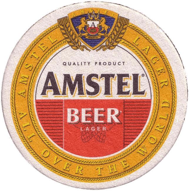 Amstel Beer Coaster png transparent