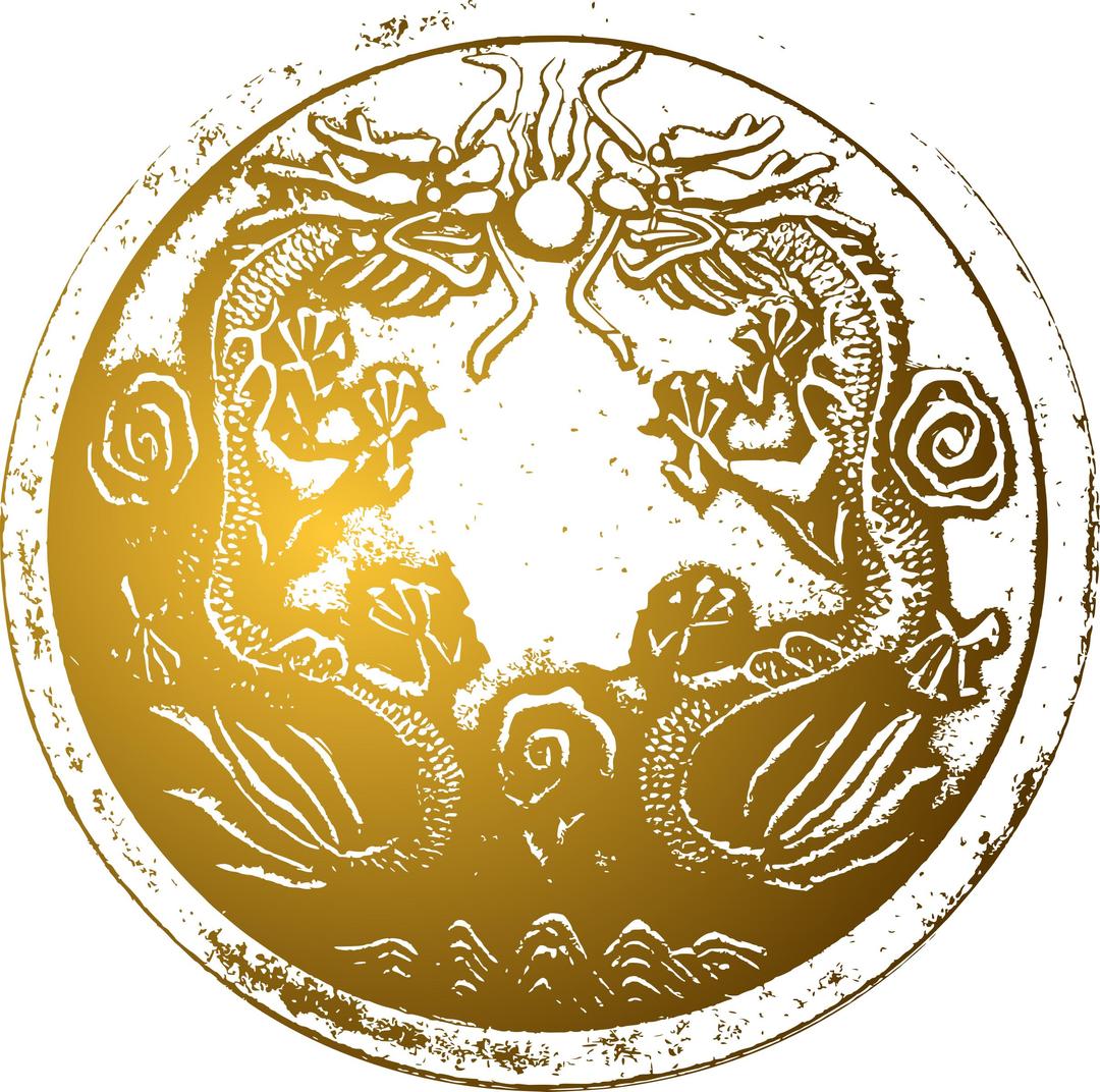 Ancient Chinese dragons png transparent