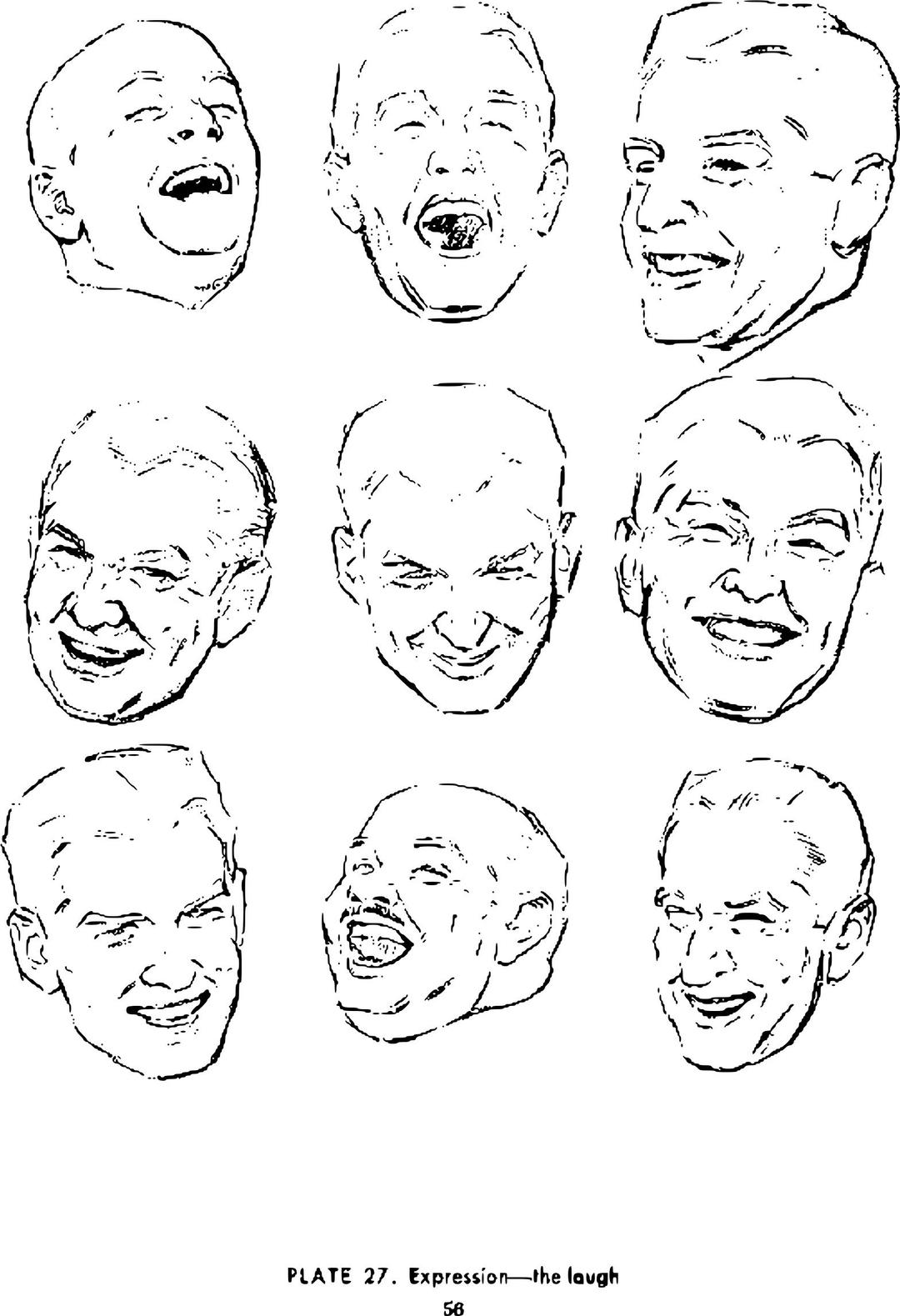 Andrew Loomis Drawing the Head and Hands (potrace) 51 png transparent