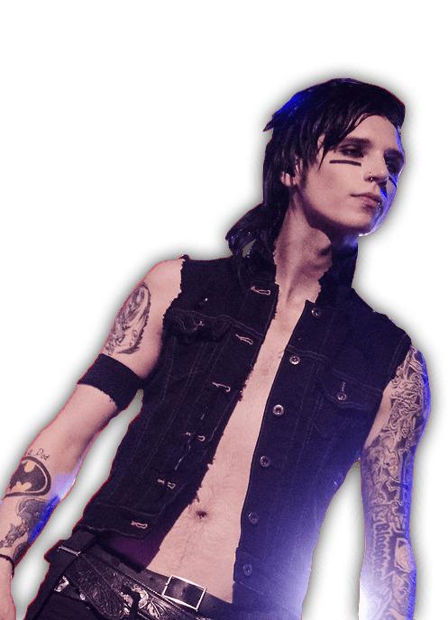 Andy Biersack Sideview png transparent