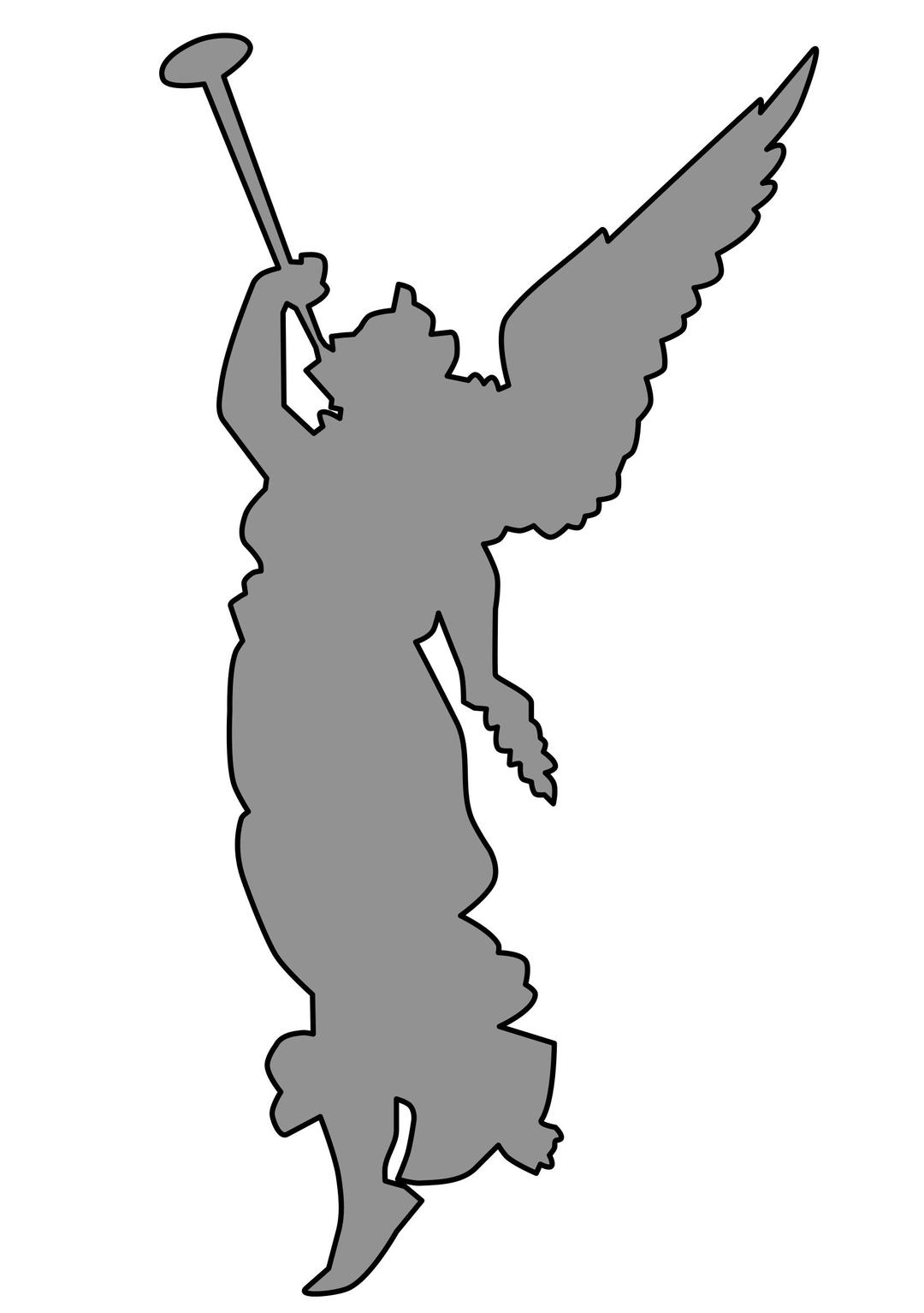 angel playing trumpet png transparent