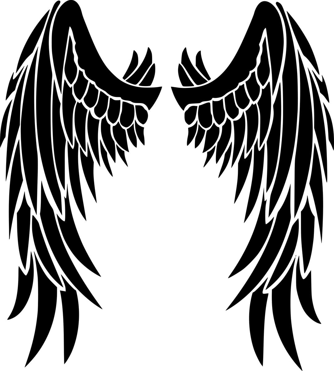 Angel wings png transparent