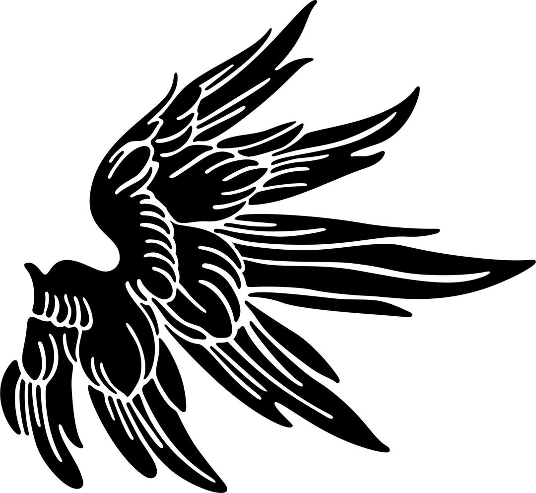 Angel Wings Silhouette png transparent
