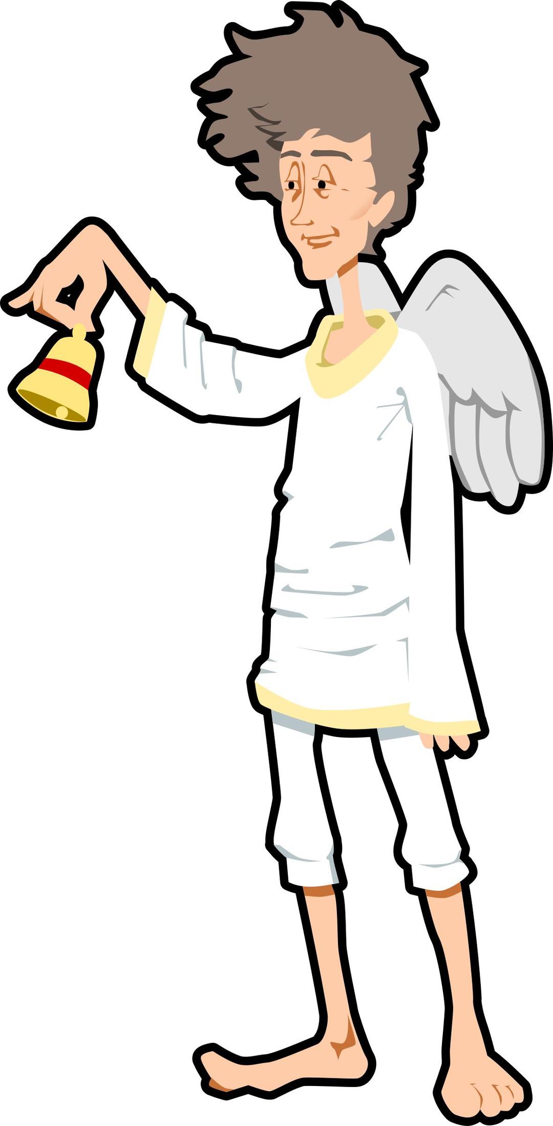 angel with bell png transparent