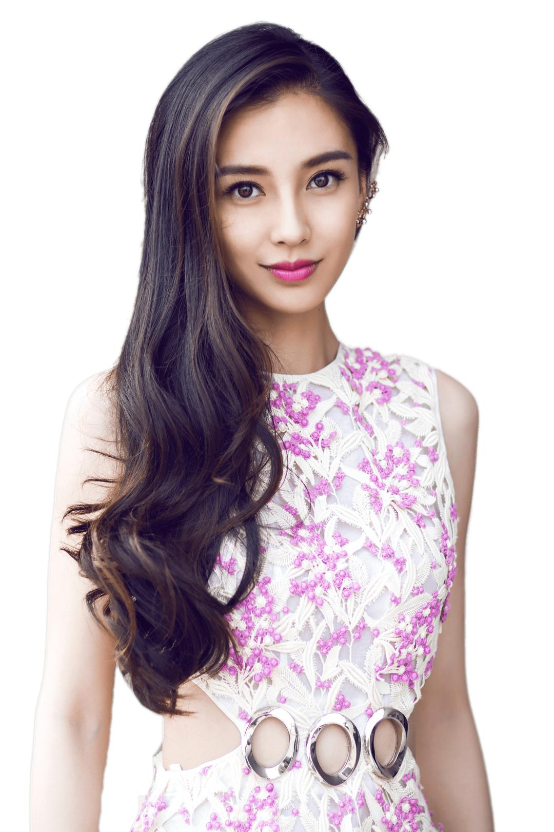 Angelababy Pink Outfit png transparent