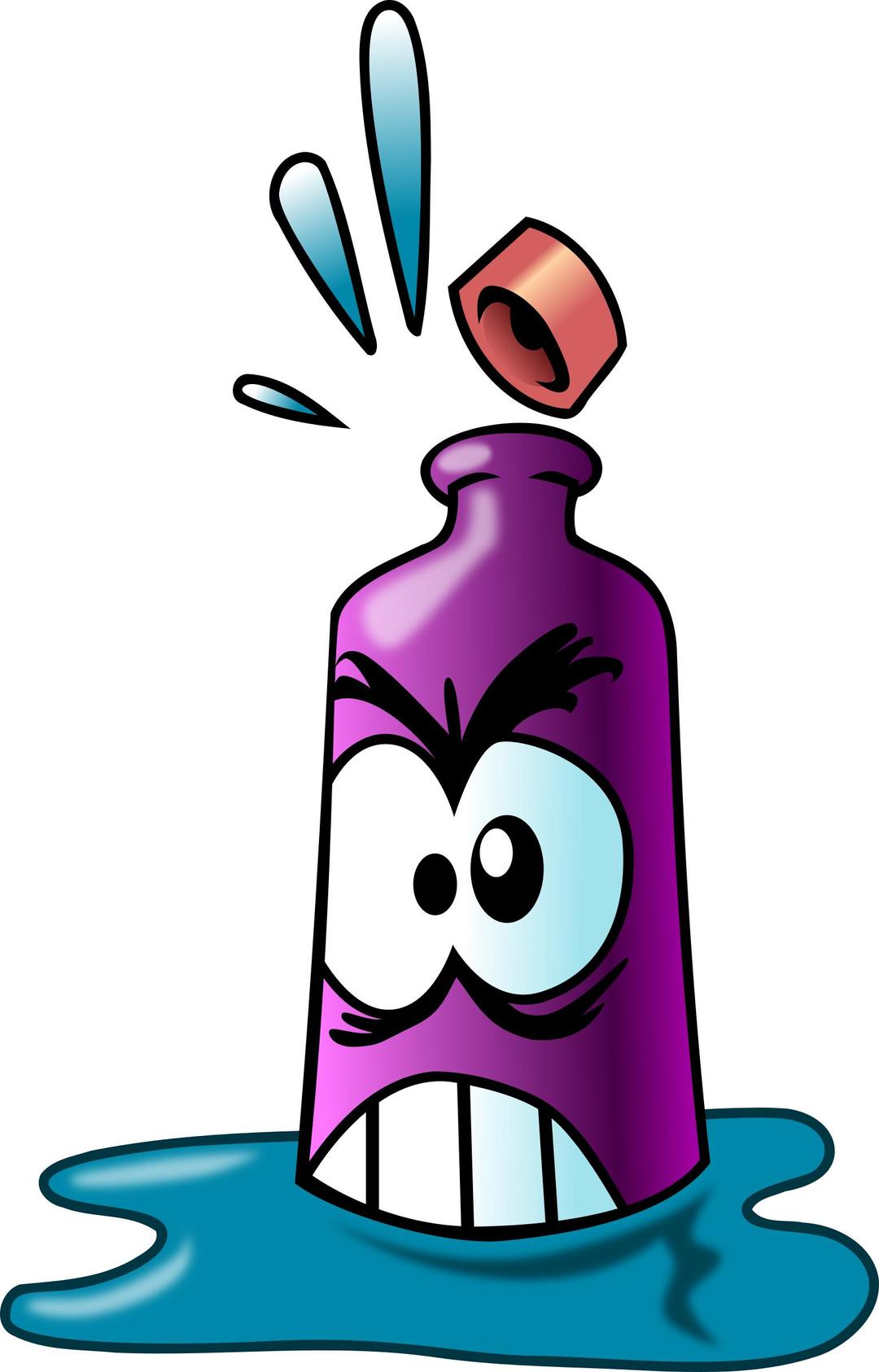 Angry Bottle png transparent