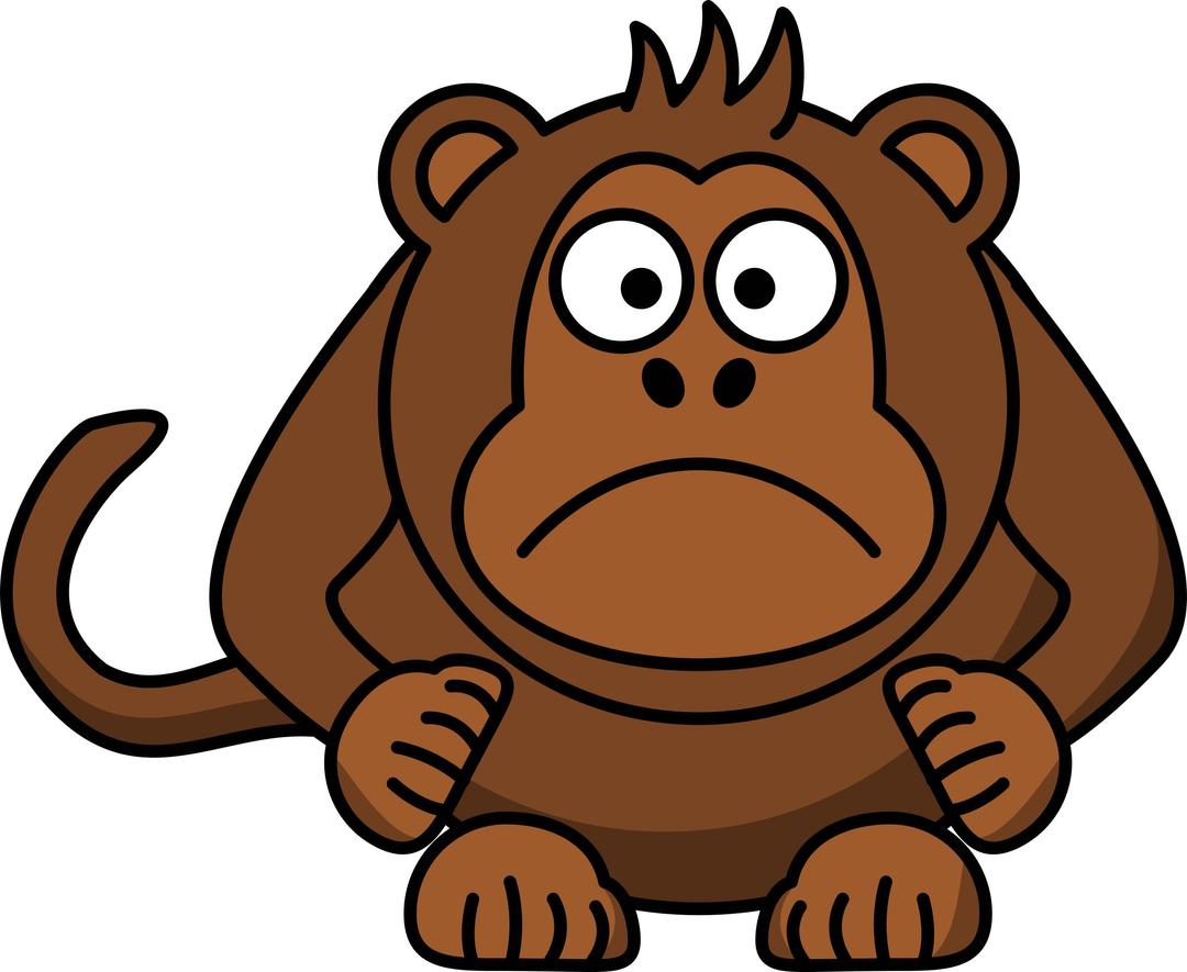 Angry Cartoon monkey png transparent