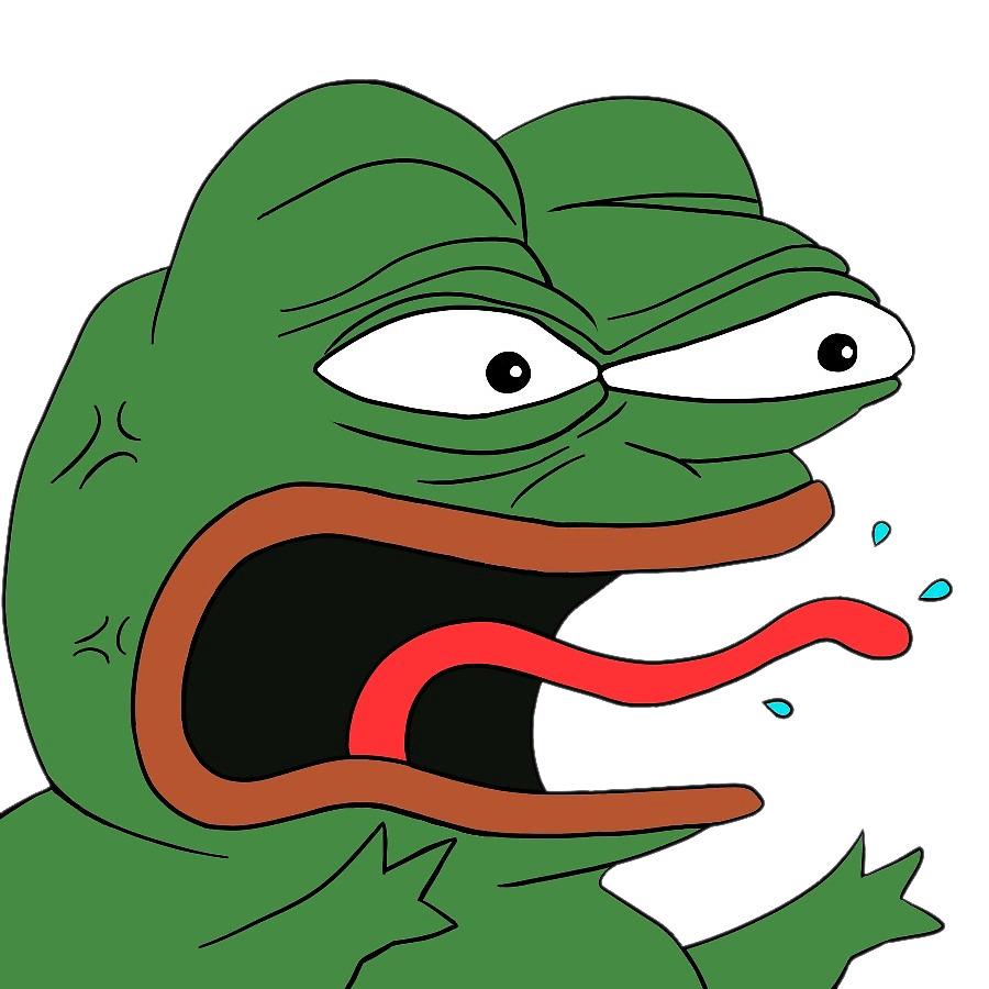 Angry Pepe png transparent