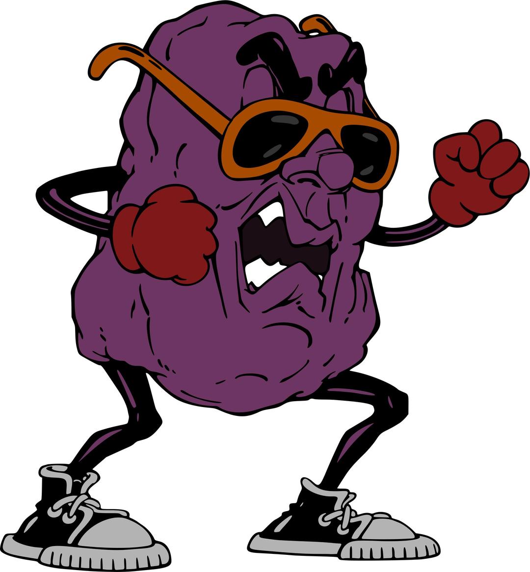 Angry raisin (colour) png transparent