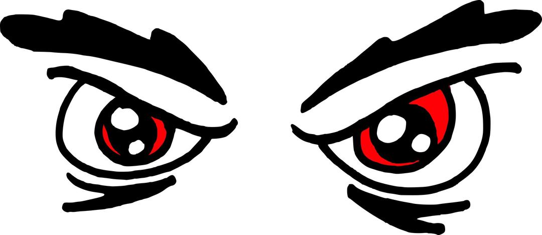 Angry Red Eyes. png transparent