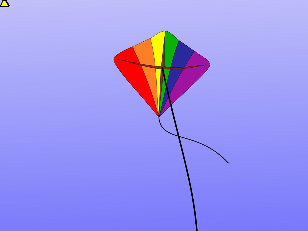 Animation of a flying kite png transparent
