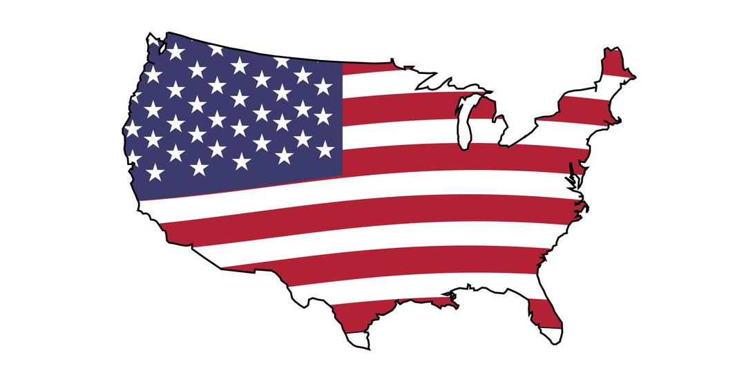 Animation of American Flag png transparent
