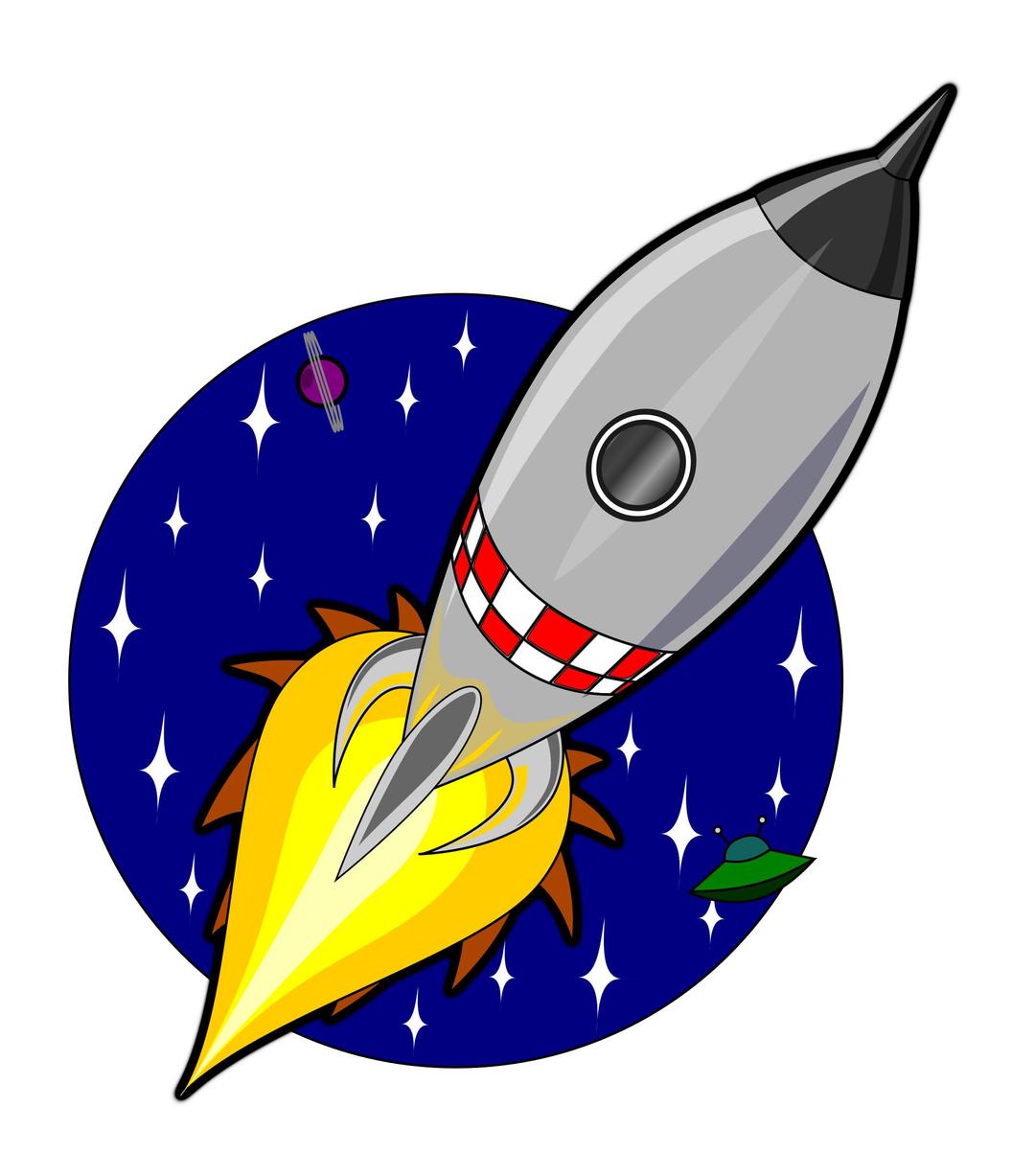 Animation of Kliponius-Cartoon-rocket using JavaScript png transparent
