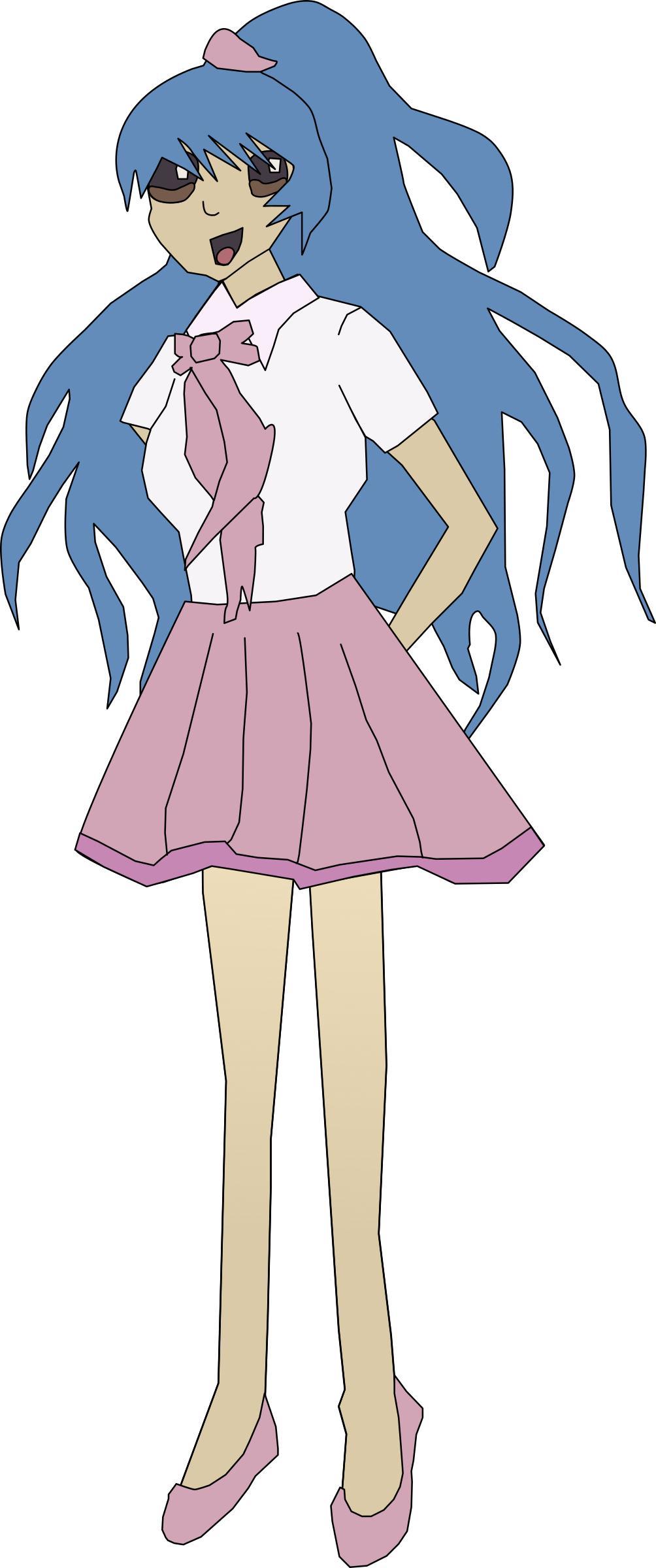 Anime Girl Example png transparent