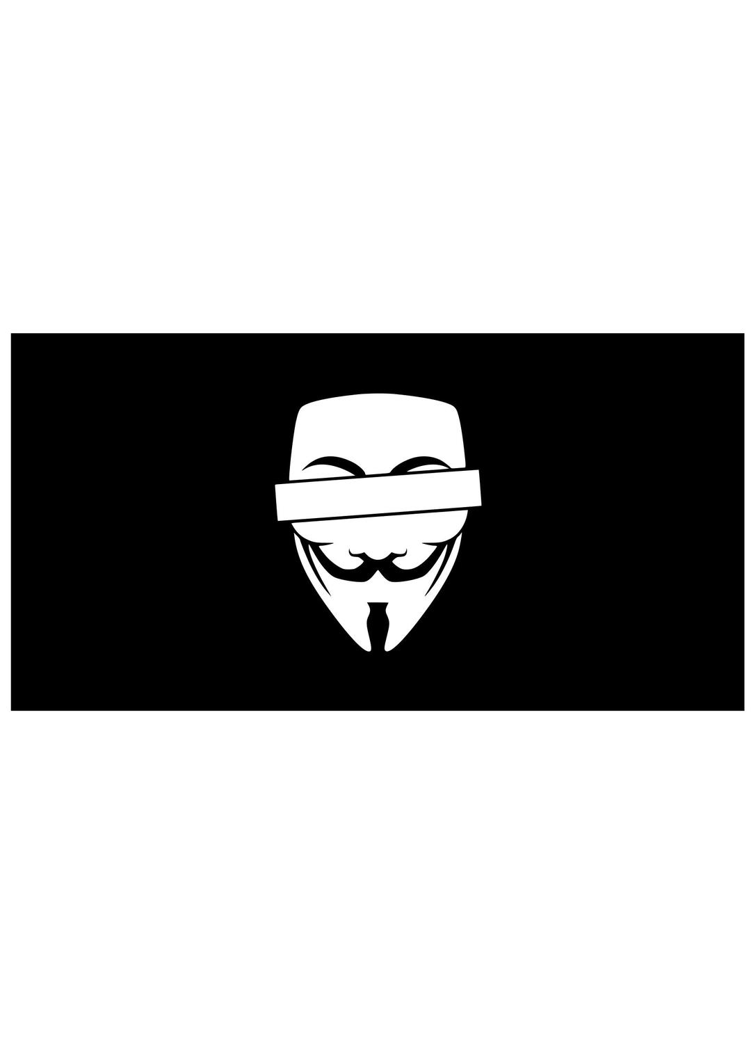 Anonymous Censored Black png transparent